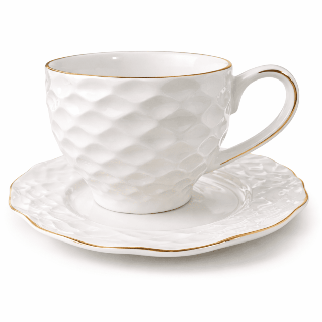 فنجان قهوة بورسلين ابيض