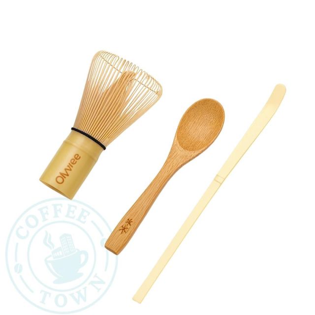 مجموعة ماتشا 3 قطع ( ويسك * معلقة * معيار )